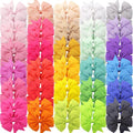 60Pcs Baby Hair Bows Clips: 2 inch Fully Lined Clips for Infant Toddler Girls (30 pairs)