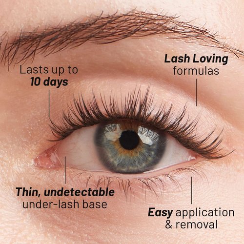 Lilac St - Hollywood Glamorous Faux Eyelash Clusters (14mm) - Dynamic & Fluttery Volume - DIY Lash Extension Wisps - Lightweight & Lifelike - Lasts 10 Days - Women Founded - 10 Lashes