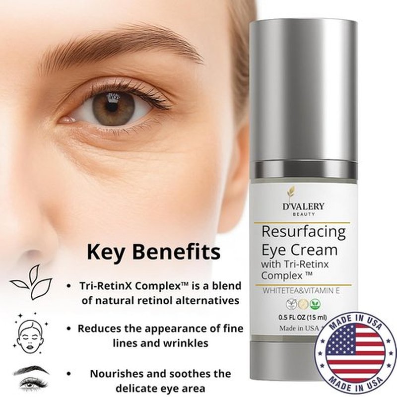 Regine Switzerland Anti-Aging Eye Cream - Hydrating Tri-RetinX Complex for Puffiness & Fine Lines - 0.5 oz