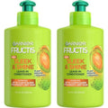 Garnier Fructis Sleek & Shine Leave-In Conditioner - Intense Smooth Formula with Plant Keratin & Argan Oil | 10.2 Fl Oz (Pack of 2)