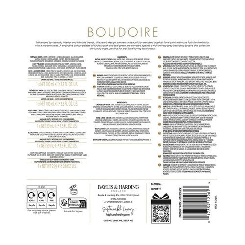 Baylis & Harding Boudoire Tropical Paradise Luxury Pamper Present Gift Set - Vegan Friendly