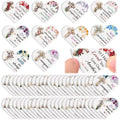 50 Pcs Christian Gifts Bulk for Women Religious Scripture Mini Heart Nail Files Emery Board Double-Sided Nails Boards Bible Verse Group Church Religious Party Favors for Employee Coworker Supplies