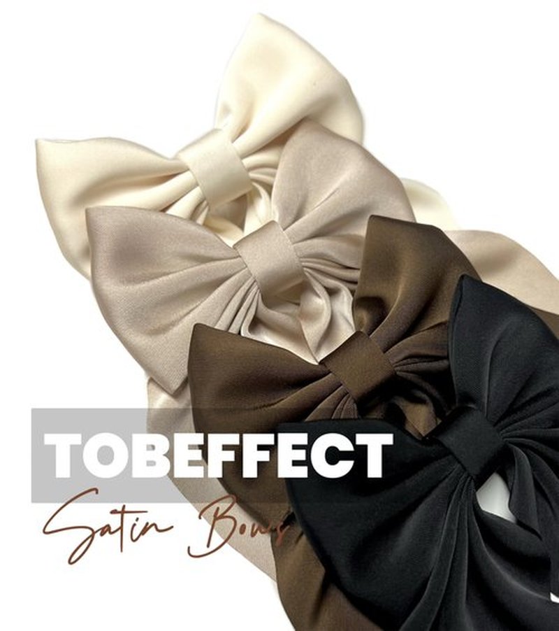 Hair Bows for Women Small Cute Bows Hair Clips for Teens Girls, Silky Satin Ribbons Fall Hair Accessories 8PCS