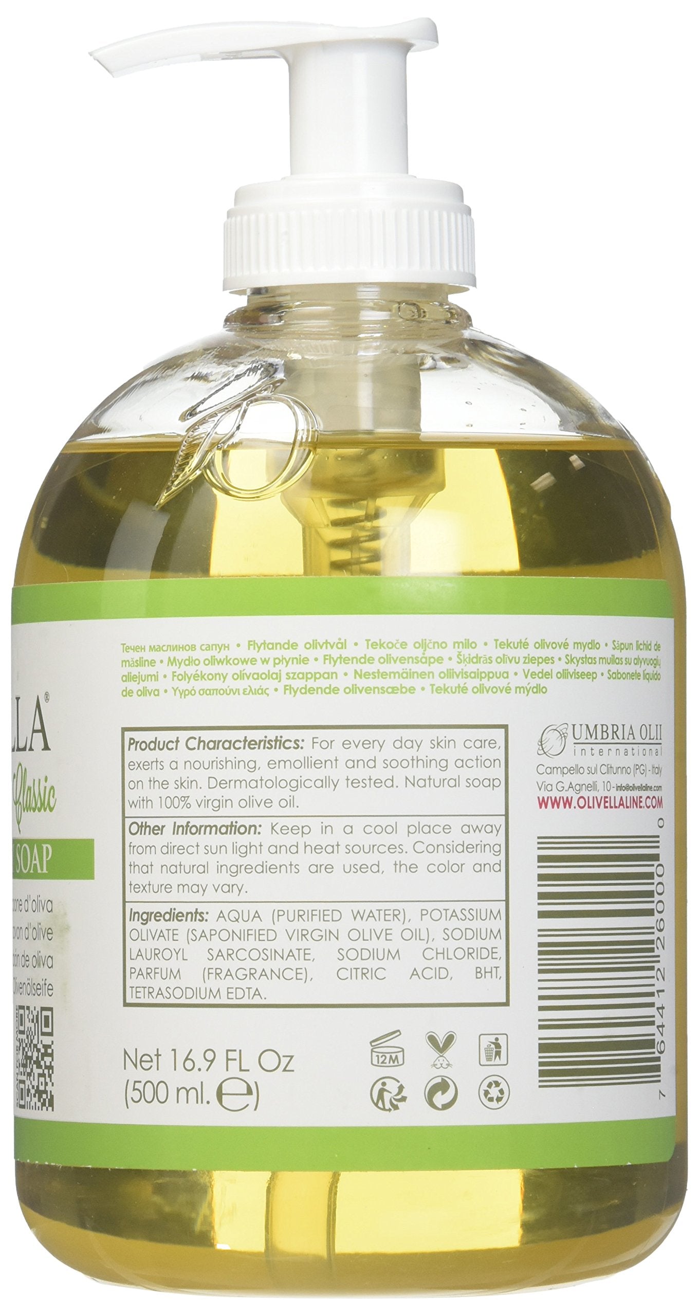 Olivella Liquid Soap Size 16.9z, Pack of 3