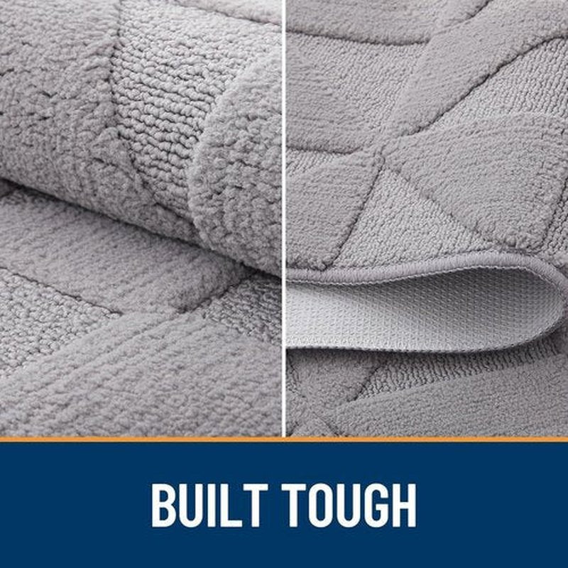 OLANLY Indoor Door Mat - Non-Slip, Absorbent, Low-Profile Entrance Mat | 32x20 Inches, Grey