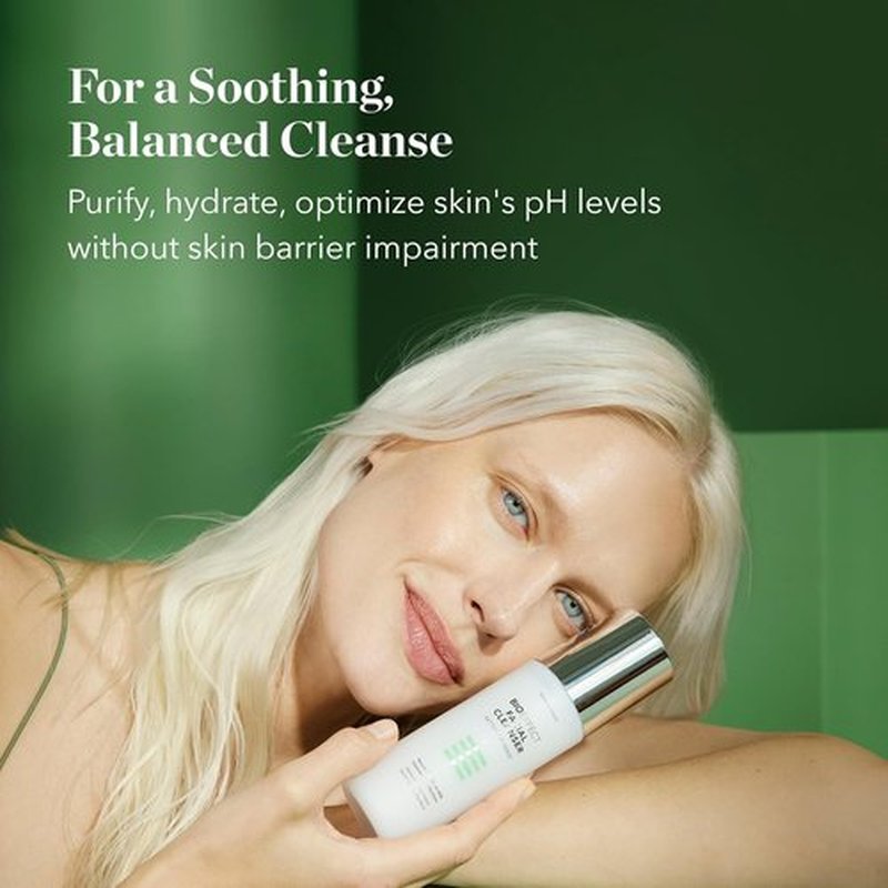 BIOEFFECT Facial Cleanser - Hydrating Gel-to-Milk Face Wash with Squalane | Fragrance-Free, 120ml