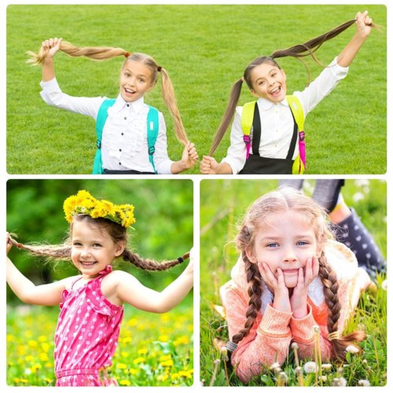 Ayogost Black Hair Ties No Damage 180Pcs Ouchless Elastics Hair Bands Ponytail Holders Rubber Bands Bull Pack For Women Girls or Men