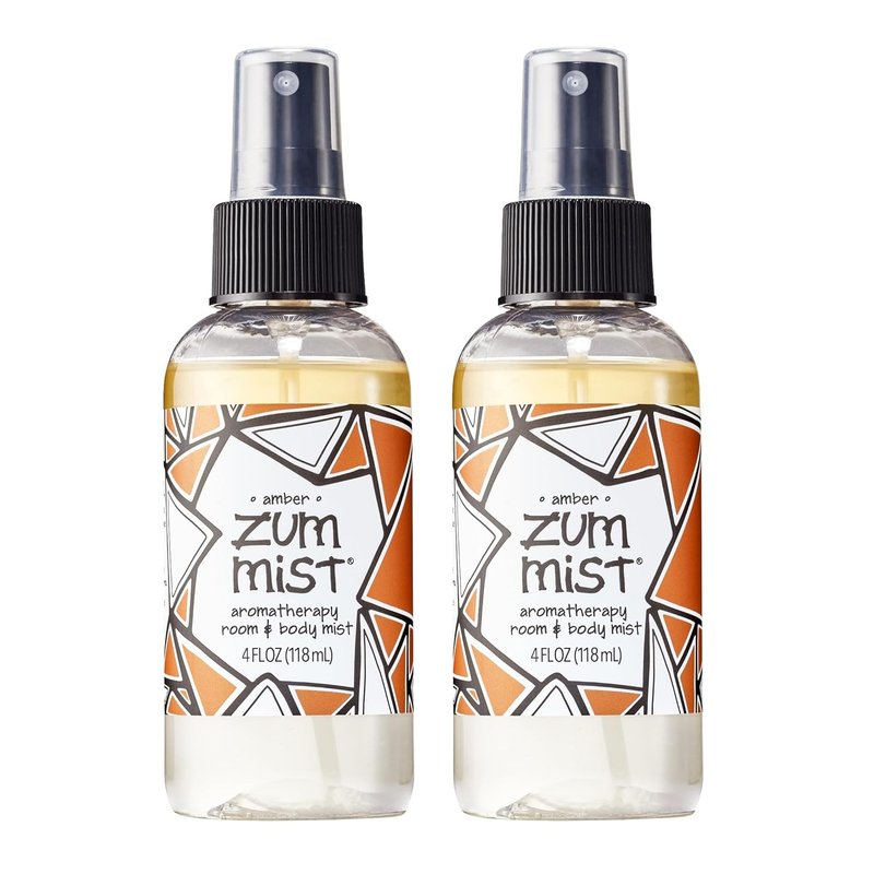 Zum Indigo Wild Mist Room & Body Spray - Aromatherapy Essential Oil - Amber Scent - 4 Fl Oz (2 Pack)