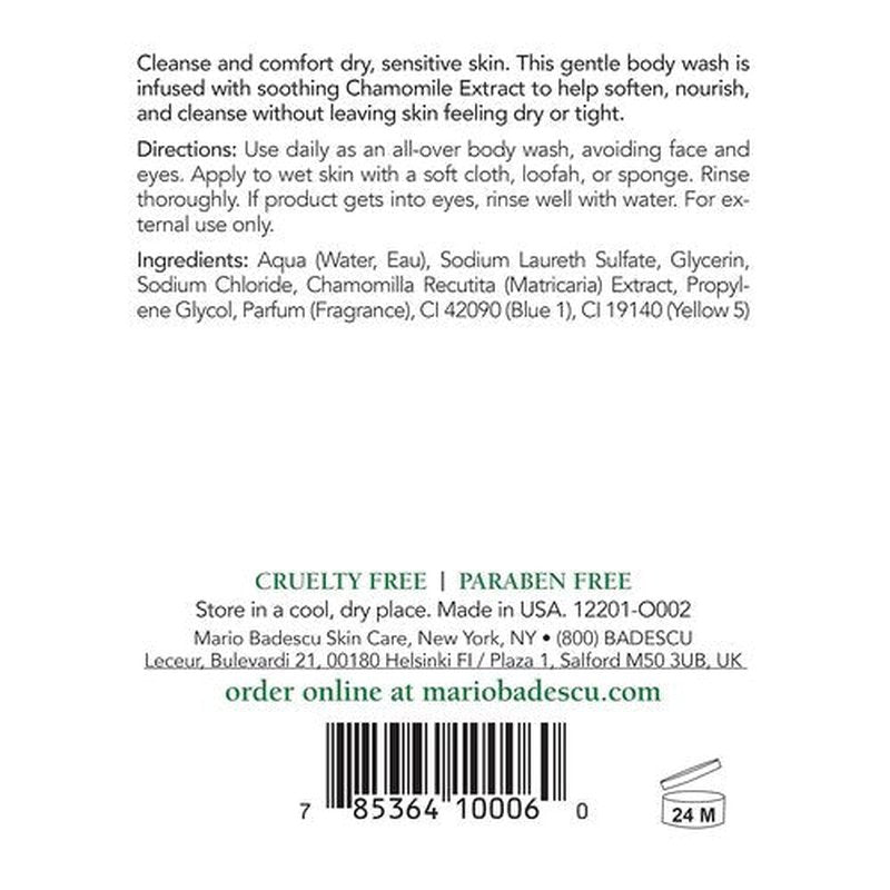 Mario Badescu Azulene Body Soap - Gentle Chamomile-Infused Wash for Dry & Sensitive Skin