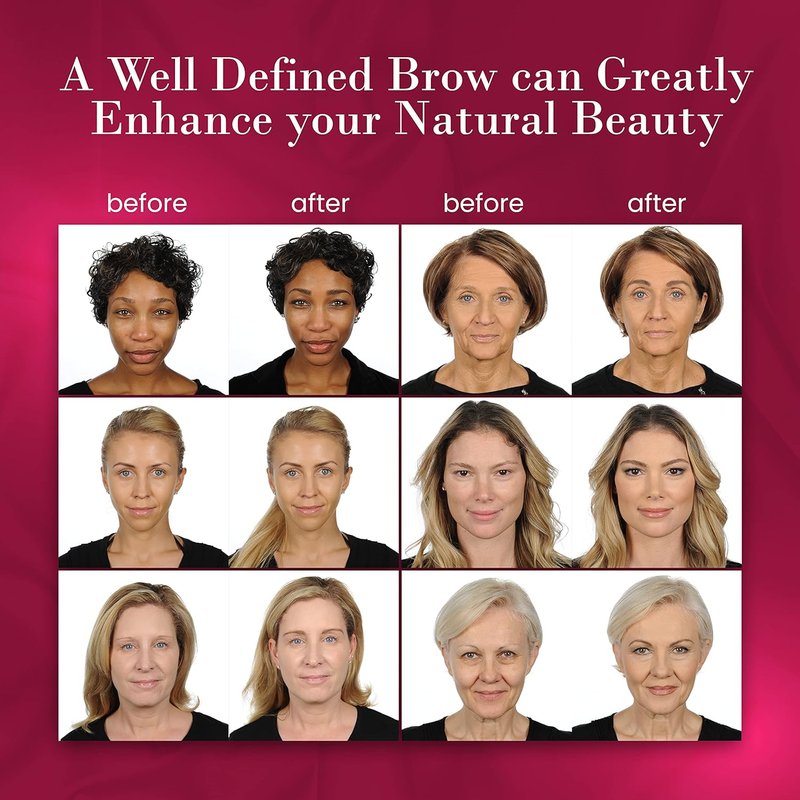 ybf Beauty Eyebrow Pencil - Universal Automatic Brow Pencil With Spoolie Brush - Perfect For All Hair Colors & Skin Tones - Taupe - 0.005 Oz