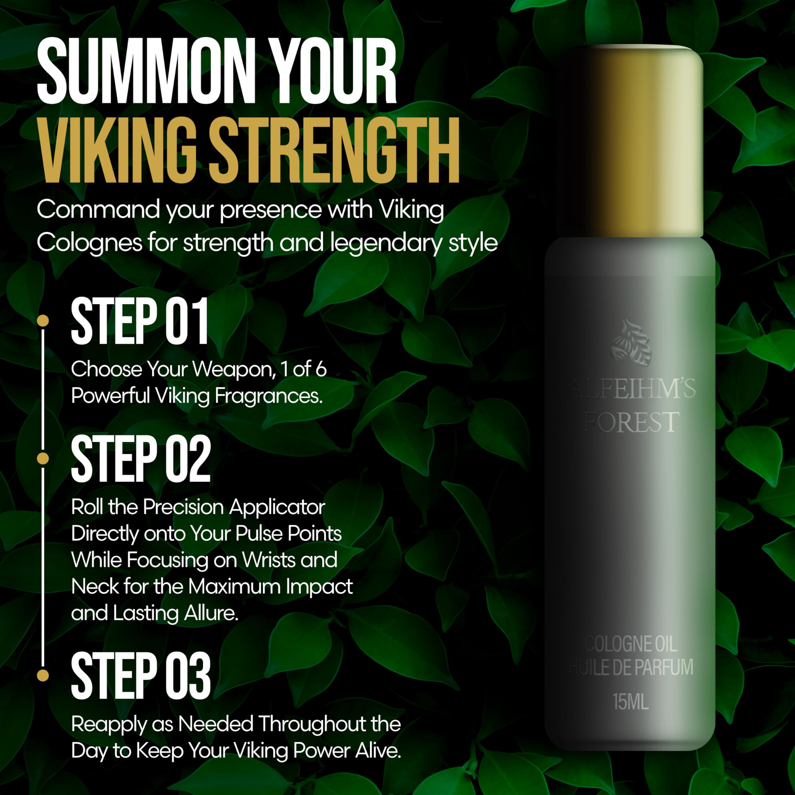The Beard Struggle Viking Cologne Sampler Kit, Set of 6 Premium Concentrated Colognes for Men – 6x More Longer Than Traditional Mens Colognes Gift for Him, Signature Fragrances