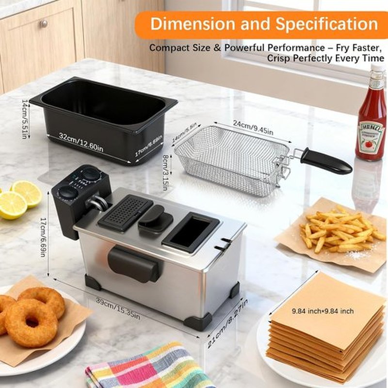 Skiennix Sous Vide Cooker - WiFi Immersion Cooking & Deep Fryer with Basket