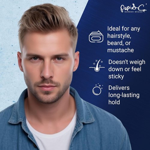 PAPI & CO. Men's Water-Based Pomade - Versatile, No Residue, Classic Hold - 115g