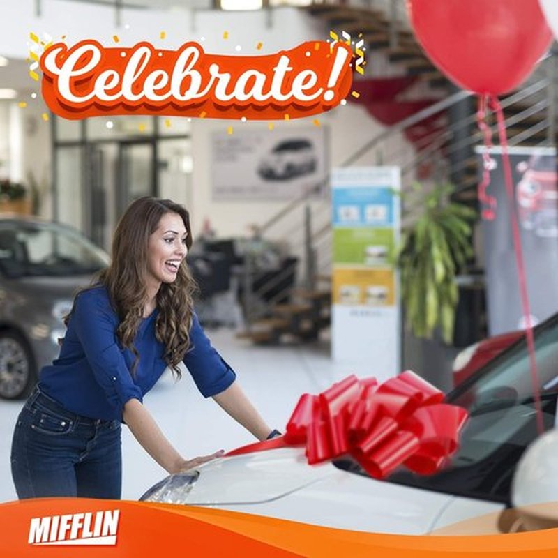 Mifflin-USA Big Red Car Bow - 23 Inch Giant Gift Bow for Birthdays & Christmas Decor