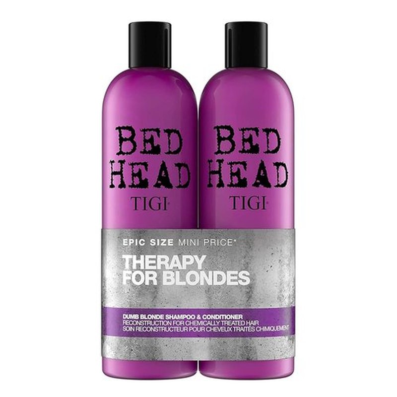 Bed Head by TIGI Dumb Blonde Shampoo & Conditioner Set - Nourishing Formula for Blonde Hair | 25.36 Fl Oz