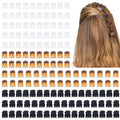 Cobahom 150PCS Extra Small Claw Clips for Thin Thick Hair, Super Mini No-Slip 0.55 Inch Tiny Hair Clips for Hair Styling, Small Hair Accessories for Women Girls, Brown, Black, Clear