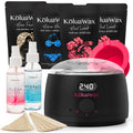 KoluaWax Premium Waxing Kit for Women & Men - Beginner Friendly - Complete Wax Kit that includes 14oz of Wax Beads, Applicator, Pre and Post Care, Suitable for Sensitive Skin (Black)