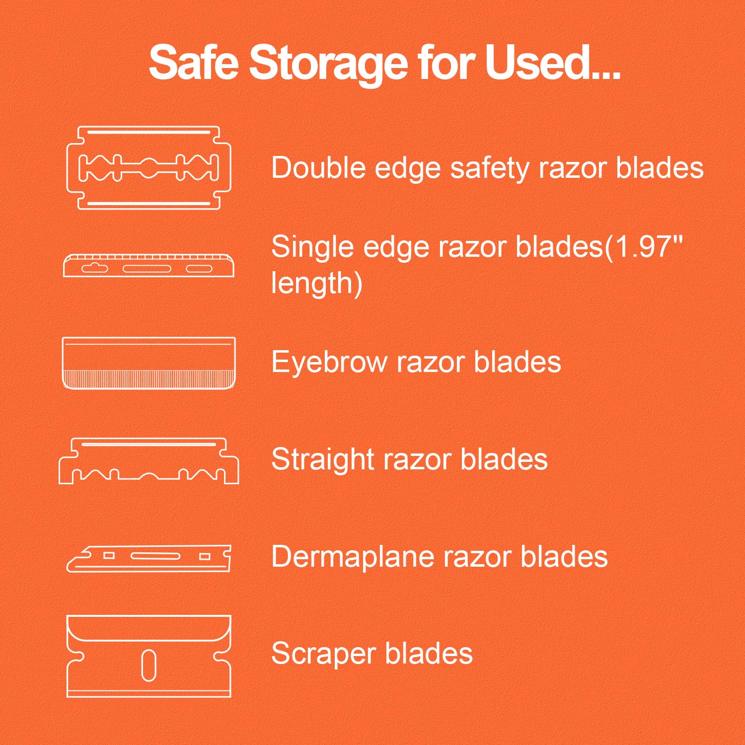 THURLADY Razor Blade Disposal Container, Rose Gold, Large Capacity, Holds Over 500 Blades, Safe & Recyclable