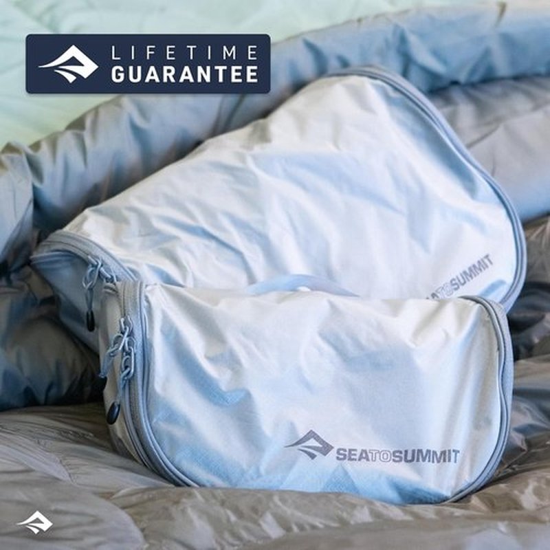 Sea to Summit Large Hanging Toiletry Bag - Travel Organizer for Men & Women | Atoll Blue