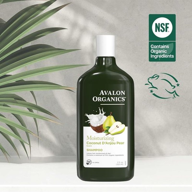 Avalon Organics Coconut Pear Shampoo - All Natural Formula for Healthy Hair | 11 Fl Oz