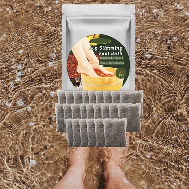 30Pcs Foot Soak Foot Bath Bag Spa Relaxation for Muscle Natural Mugwort Herb Bath Soak to Remove Leg Slimming Bath Bag Foot Care