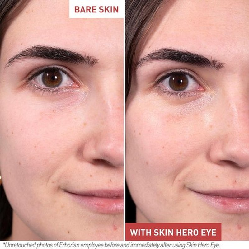 Erborian Skin Hero Eye Cream - De-Puffing & Hydrating Formula for Smooth, Radiant Skin | Korean Skincare