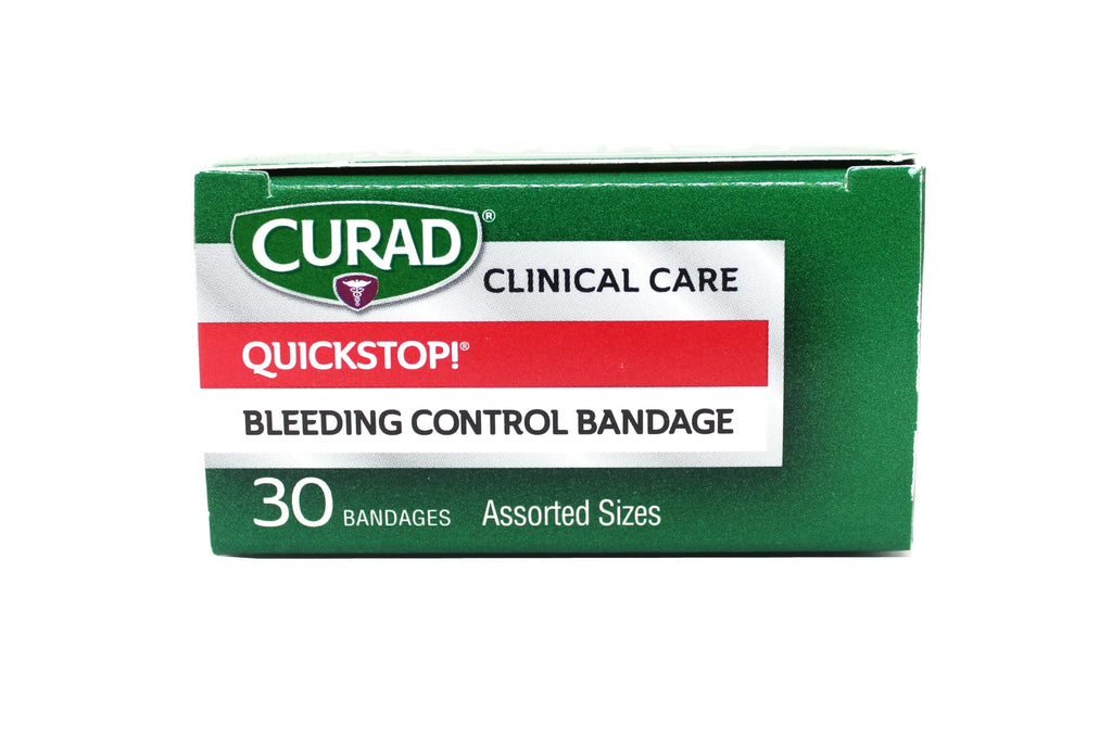 Curad Qck Stop BLD Band A Size 30ct Curad Quick Stop Blood Controlling Bandages Assorted 30ct