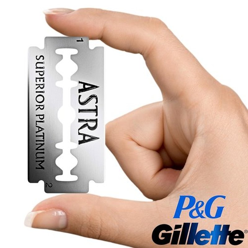 Astra Platinum Double Edge Safety Razor Blades - 50 Premium Blades for a Smooth Shave