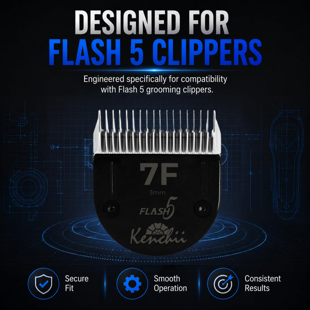 Kenchii Flash 5 Clipper Blade (KEFB5-7F) Only Compatible with Limited Edition Flash 5 Clipper