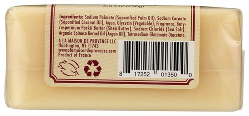 A LA MAISON Cherry Blossom Bar Soap - Triple French Milled Natural Moisturizing Hand Soap Bar (1 Bar of Soap, 8.8 oz)