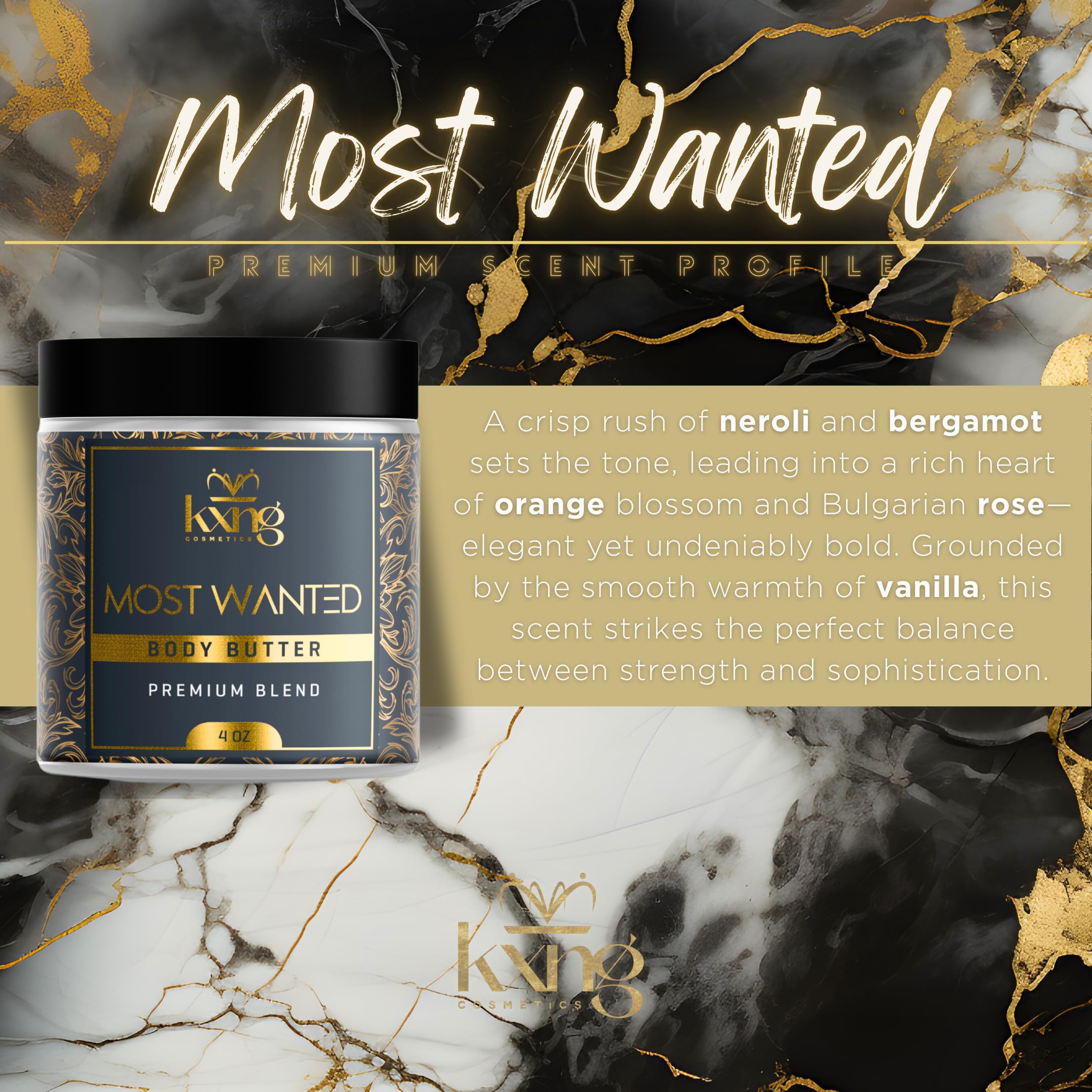 KXNG Premium Body Butter, Rich Shea Butter Moisturizer for Men & Women, Long-Lasting Hydration & Smooth Skin, Cruelty-Free Luxury Cream