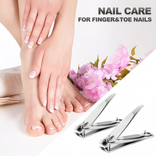 Keeshibao Nail Clippers with File in Bulk, 24-Pack Stainless Steel Nail Trimming for Toenail & Fingernail, Nail Clipper Gifts for Men Women Adults Homeless Care Supplies (Silver)