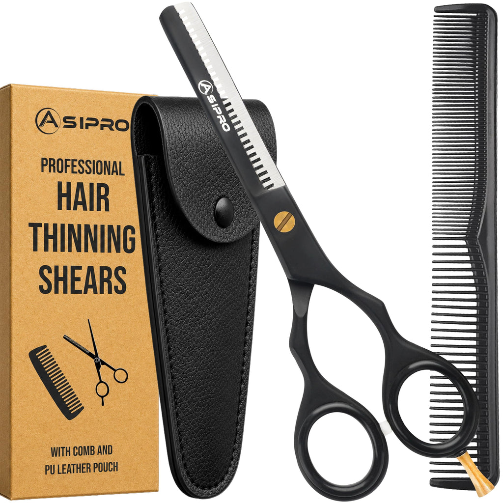 ASIPRO Thinning Shears for Hair Cutting 6.5” Hair Thinning Scissors Professional Blending Shears Texturizing Scissors for Hair Thinning Shears for Women & Men Texturizing Shears for Hair Cutting