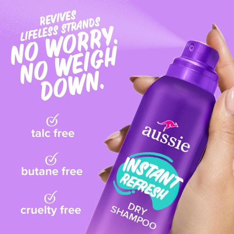 Aussie Instant Refresh Dry Shampoo - Talc-Free Formula for All Hair Types | 4.9oz