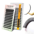 NAGARAKU Bouquet Eyelash Extensions, 5D Flower Spikes Lashes Premade 5D Flora Lash Extension, Matte Black Wispy Volume Eyelashes for Fairy Manga Style Salon Use 12 Rows (0.07 D Curl 8-15mm Mix)
