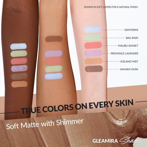 BEPHOLAN Brown Liquid Eyeshadow With Subtle Shimmer Waterproof,Long-Lasting, Neutral Naked Smooth Creamy Eyeshadow Lightweight Crease-Resistant Liquid-to-Powder Eye Shadow(Sahara Dusk 05#)