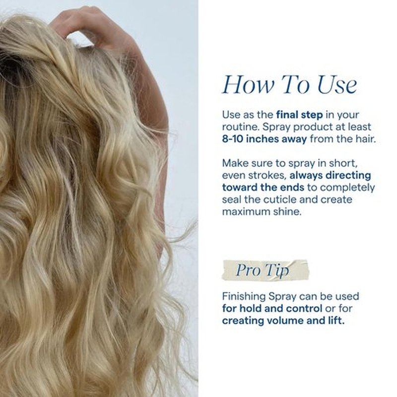 Aquage Finishing Hair Spray - Volumizing & Flexible Hold for Shine | Professional Styling (6 oz)