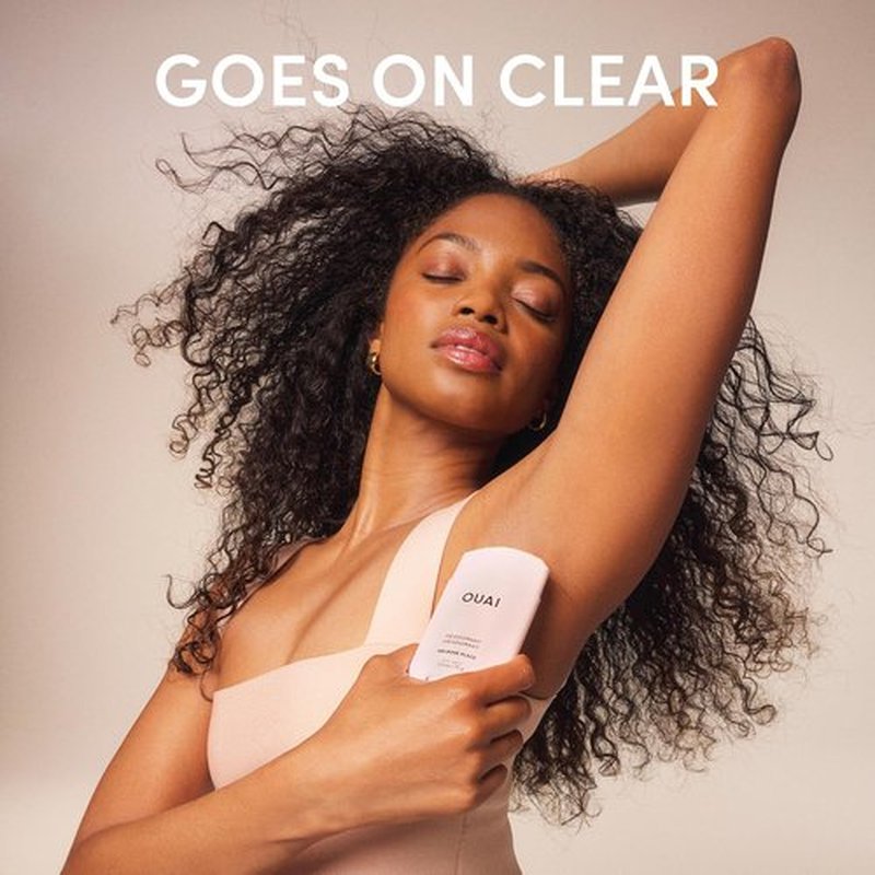 OUAI Aluminum-Free Deodorant - 24-Hour Odor Control & Invisible Application - Melrose Place (2.5 oz)