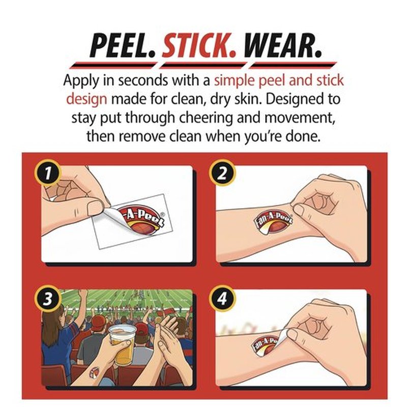 Fan-A-Peel Duke Waterless Temporary Tattoos - Hypoallergenic Peel and Stick Waterproof Temporary Tattoos - Officially Licensed
