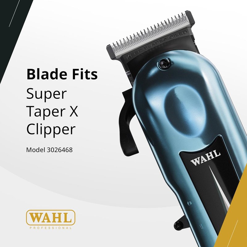 Wahl Professional Super Taper X Replacement Blade - Stagger-Tooth T-Blade STX Refill | Silver