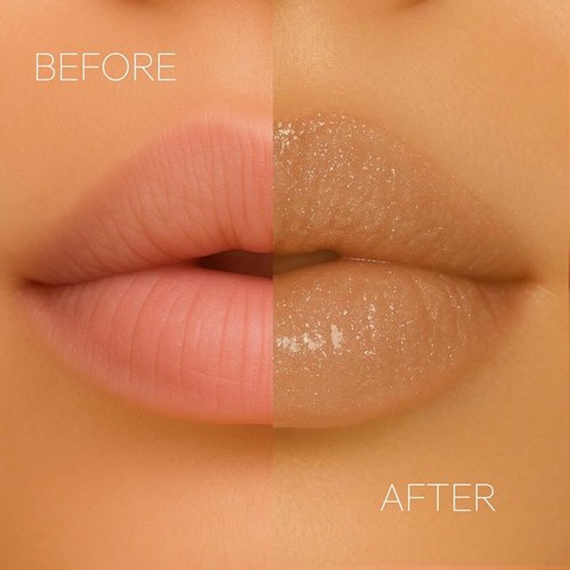 Formless Beauty by Jenny McCarthy Lip Gloss - Hydrating Radiance Lip in Nude with Bronze Glitter - Non-Toxic, High-Shine Finish