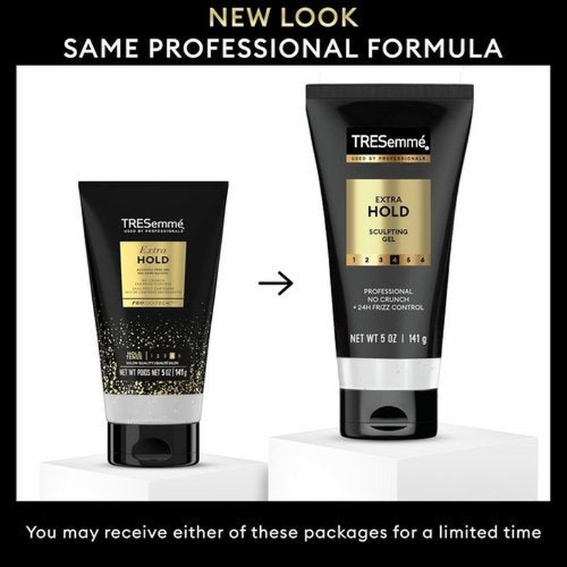 TRESemmé Extra Hold Gel - Alcohol-Free Formula for 24H Frizz Control | 5 oz