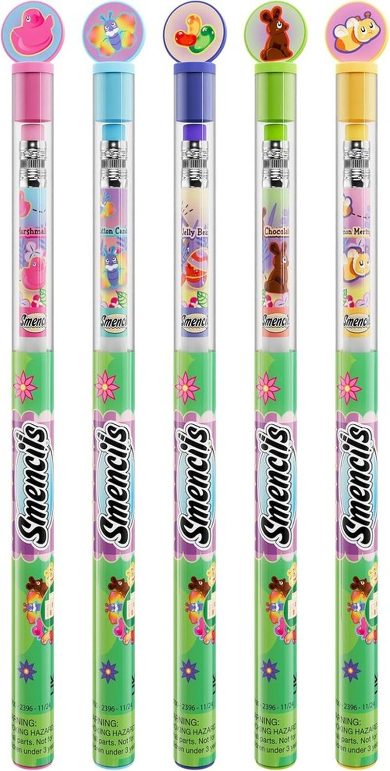 Spring Smencils - Scented HB #2 Pencils, 5 Count | Perfect Gifts for Kids & Classroom Rewards