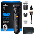 Braun Series 7 All-in-One Beard & Body Grooming Kit - Cordless Trimmer, Hair Clippers & Shaver with Gillette ProGlide Razor | Model AIO 7530