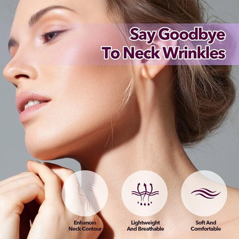 Bocello 20PCS Neck Tape Lifting Invisible, Neck Lift Tape, Reusable Face Lifting Tape Invisible, High Elastic Strips for Double Chin Ne-ck Jowls, Improve Ne-ck Lines and Wrinkles
