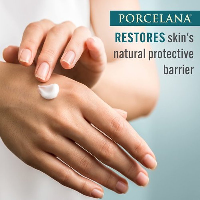 Porcelana Rejuvenating Hand Cream - Moisturizing & Anti Aging Lotion - Non Greasy Formula Evens Skin Tone & Dermatologist Recommended (2 oz)