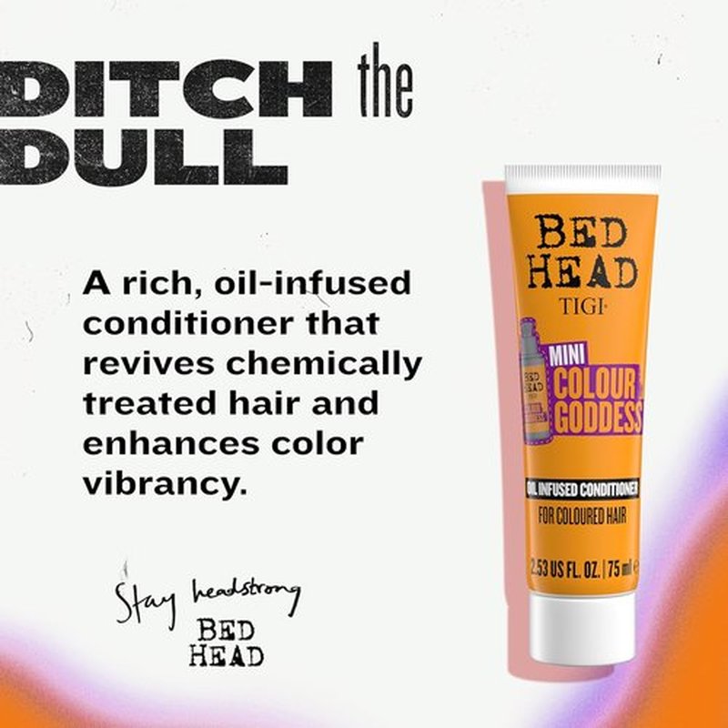 Bed Head by TIGI Colour Goddess Conditioner - Oil Infused Formula for Color Treated Hair | Travel Mini 2.53 fl oz