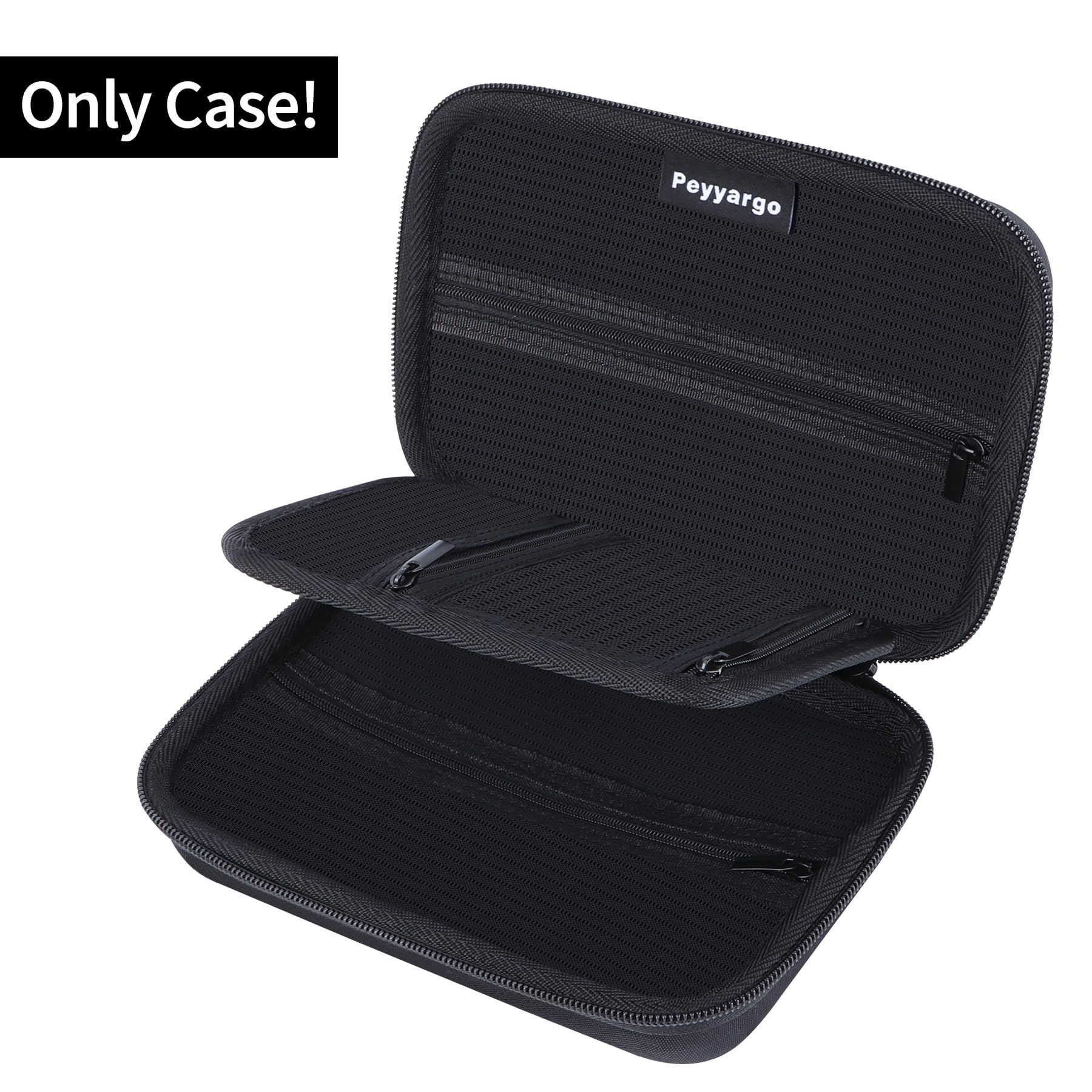 Peyyargo Electronic Organizer Travel Case for MacBook Power Adapter Chargers Cables Tech Organizer Hard Drive USB Flash Disk SD Card Cord Portable Electronics Accessories Bag