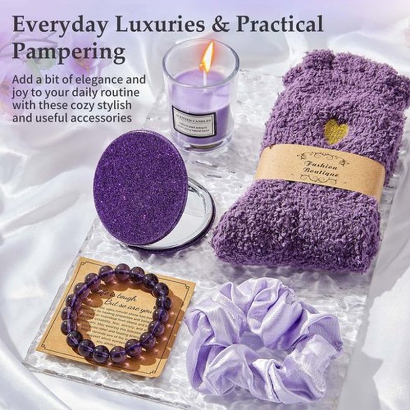 Advent Calendar 2026 Adult Women -24 Days of Christmas Advent Calendar for Mom, Wife, Girlfriend, Sister, Her - Lavender Spa Gifts Basket Set Includes Coffee Mugs, Scented Candle, Bath Salt, Soap