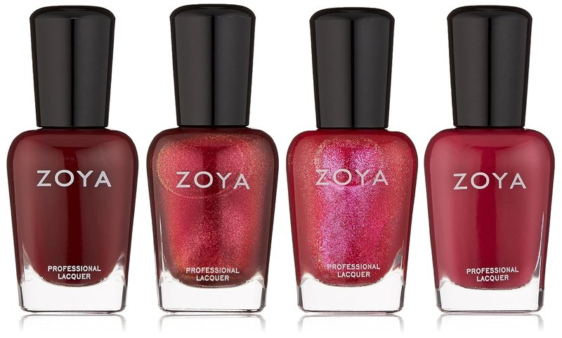 Zoya Nail Polish Quad Set - Festive Fa La La La La Colors for Stunning Holiday Nails